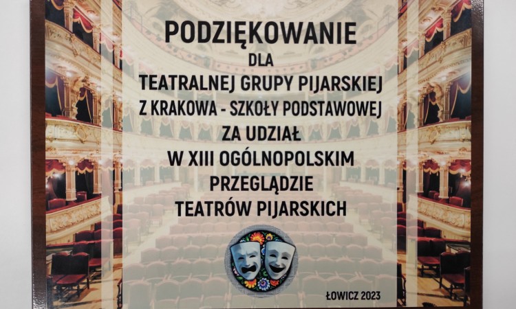 XIII Ogólnopolski Przegląd Teatrów Pijarskich